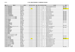 2015年度 亜細亜大学提供授業科目一覧（武蔵野地域5大学単位互換）