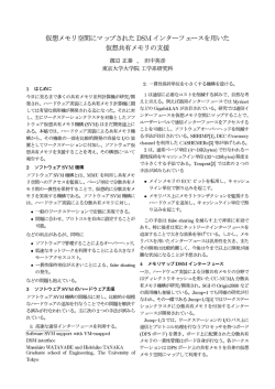 仮想メモリ空間にマ ップされた DSMイン夕ーフェースを用し丶た イ反オ量