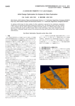 G405 火星探査飛行機翼型の空力設計最適化 - FLAB