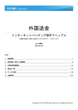 外国送金 - スルガ銀行