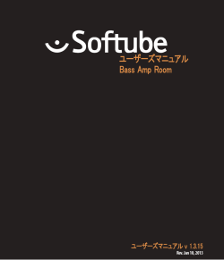 Softube&reg; Bass Amp Room マニュアル