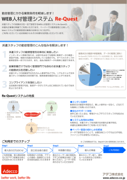 Re-Quest 勤怠管理機能説明
