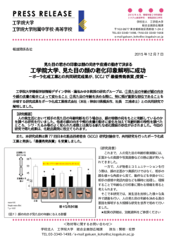 見た目の若さの印象は顔の向きや皮膚の動きで決まる 工学院大学