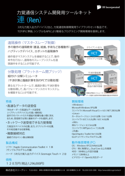 力覚通信システム開発用ツールキット 連