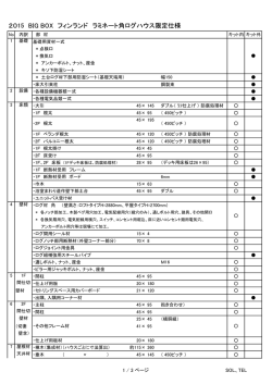 2015 BIG BOX フィンランド ラミネート角ログハウス限定仕様