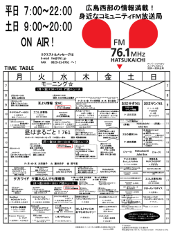 2013.11.1 現在番組表