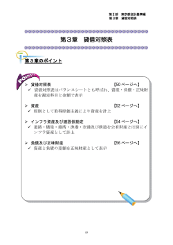 第3章 貸借対照表 - 東京都会計管理局