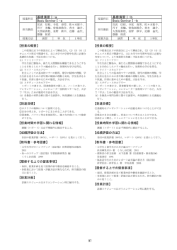 97 基礎演習Ⅰ-b Basic SeminarⅠ-b 基礎演習Ⅰ-a