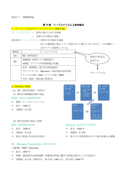 第 10 章 リージョナリズムと欧州統合