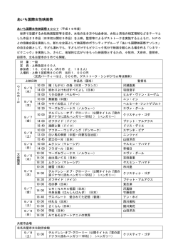 1996年～2007年のデータ - あいち国際女性映画祭2016