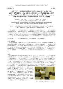 白金フリー・液体燃料電池車の実用化に向けたアニオン伝導高分子