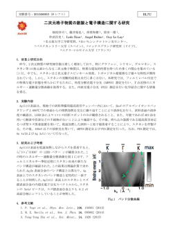 二次元格子物質の創製と電子構造に関する研究