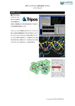HPC システムズ Z800/Z400 モデル ソフトウェア SYBYL モデル