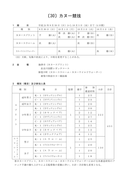 〔30〕カヌー競技