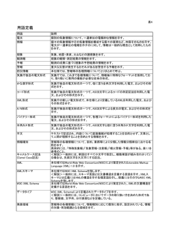 用語定義 - 気象庁防災情報XMLフォーマット