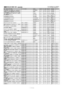 2015年11月の新着リスト(PDF:569KB)