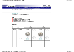 1/4 ページ TOCOS Catalog trimmer potentiometer G4 Series 04/02
