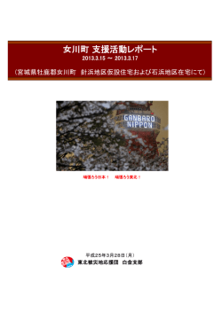 2013年3月15日 - 東北応援団 白金支部