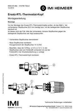 Ersatz-RTL-Thermostat-Kopf