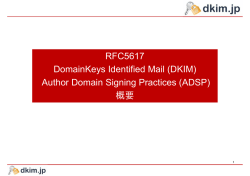 Author Domain Signing Practices (ADSP)