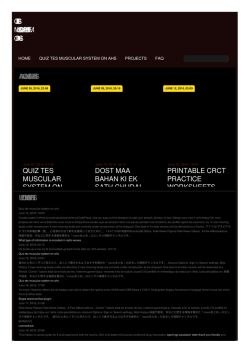 Quiz tes muscular system on ahs