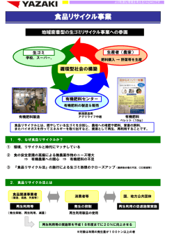 食品リサイクル事業 - 矢崎総業株式会社 新規事業