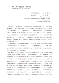 4 － 6 駿河トラフを横断する駿豆断層