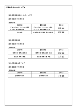 日清食品ホールディングス（9月11日）