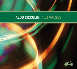 ALDO CICCOLINI / 13 VALSES