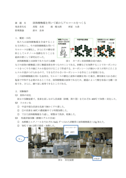 固体酸触媒を用いて紙からアルコールをつくる