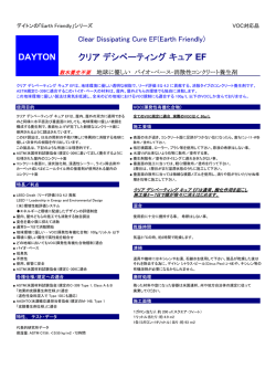 Clear Dissipating Cure EF
