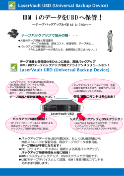 IBM i のデータをUBDへ保管！