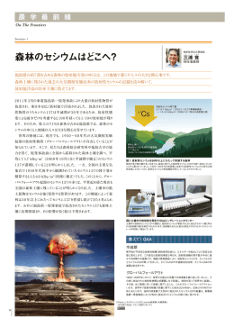 森林のセシウムはどこへ？