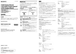 4 SDI Output Board 2 SD Video Output Board 2 DVI Output - S