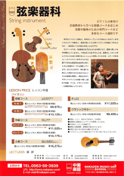 雪弦楽器科 - 中善楽器