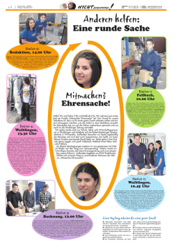 Mitmachen Ehrensache_ZVW_2011-12