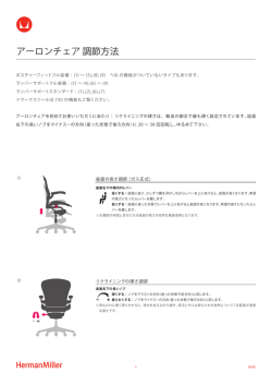 アーロンチェア 調節方法