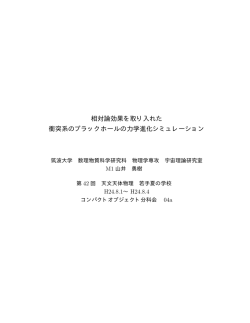 相対論効果を取り入れた 衝突系のブラックホールの力学進化