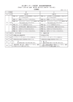 あん摩マッサージ指圧師 国家試験問題解答集平成27年