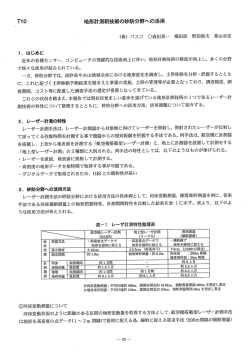 T10 地形計測新技術の砂防分野への活用