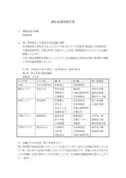 満足度調査報告書