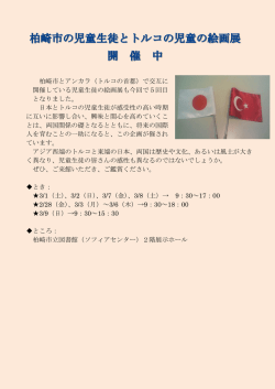柏崎市とアンカラ（トルコの首都）で交互に 開催して