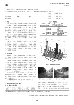 棚田を中心とした農地の分布形態と耕作放棄との関係
