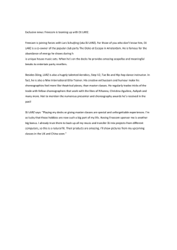 Freecom is teaming up with DJ LARZ