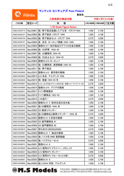 マンティス・ミニチュアズ from Poland