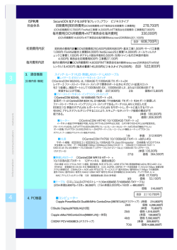 通信機器・PC機器(仕様内容)