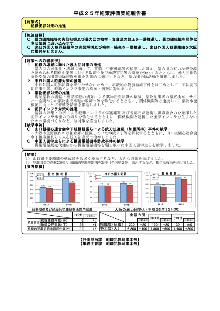 平成25年施策評価実施報告書