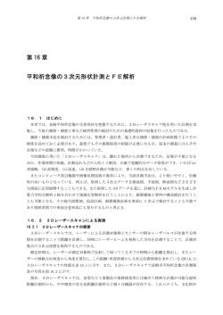 第 16 章 平和祈念像の3次元形状計測とFE解析