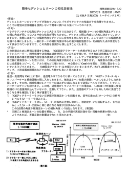 簡単なデッシュとホ一ンの相性診断法