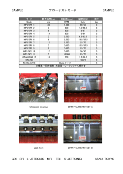 SAMPLE フローテストモード SAMPLE GDI SPI L